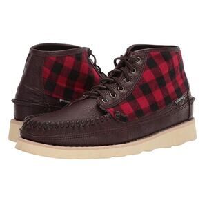 Sebago Mens Seneca Mid Boot US 11.5 Wide EU 46 Brown Red Wool Leather NIB